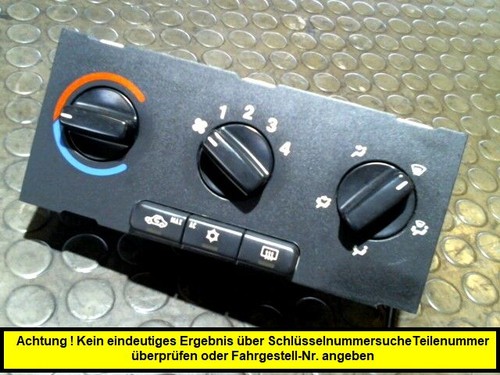 Heizungsbetätigung opel - heizungsbetätigung,