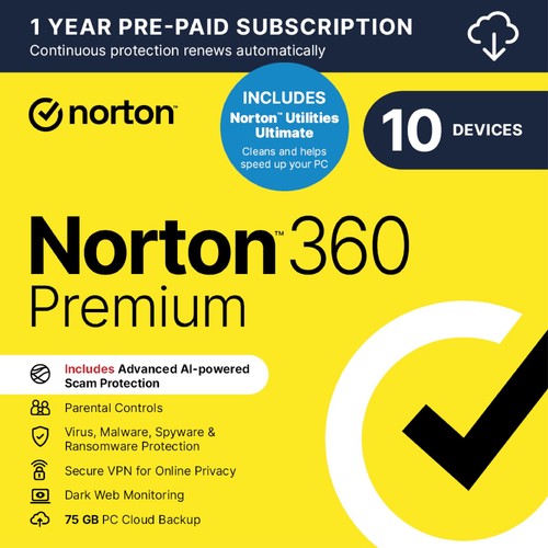 Norton 360 premium utilities - norton,