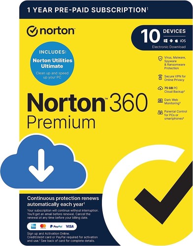 Norton 360 premium utilities - norton,